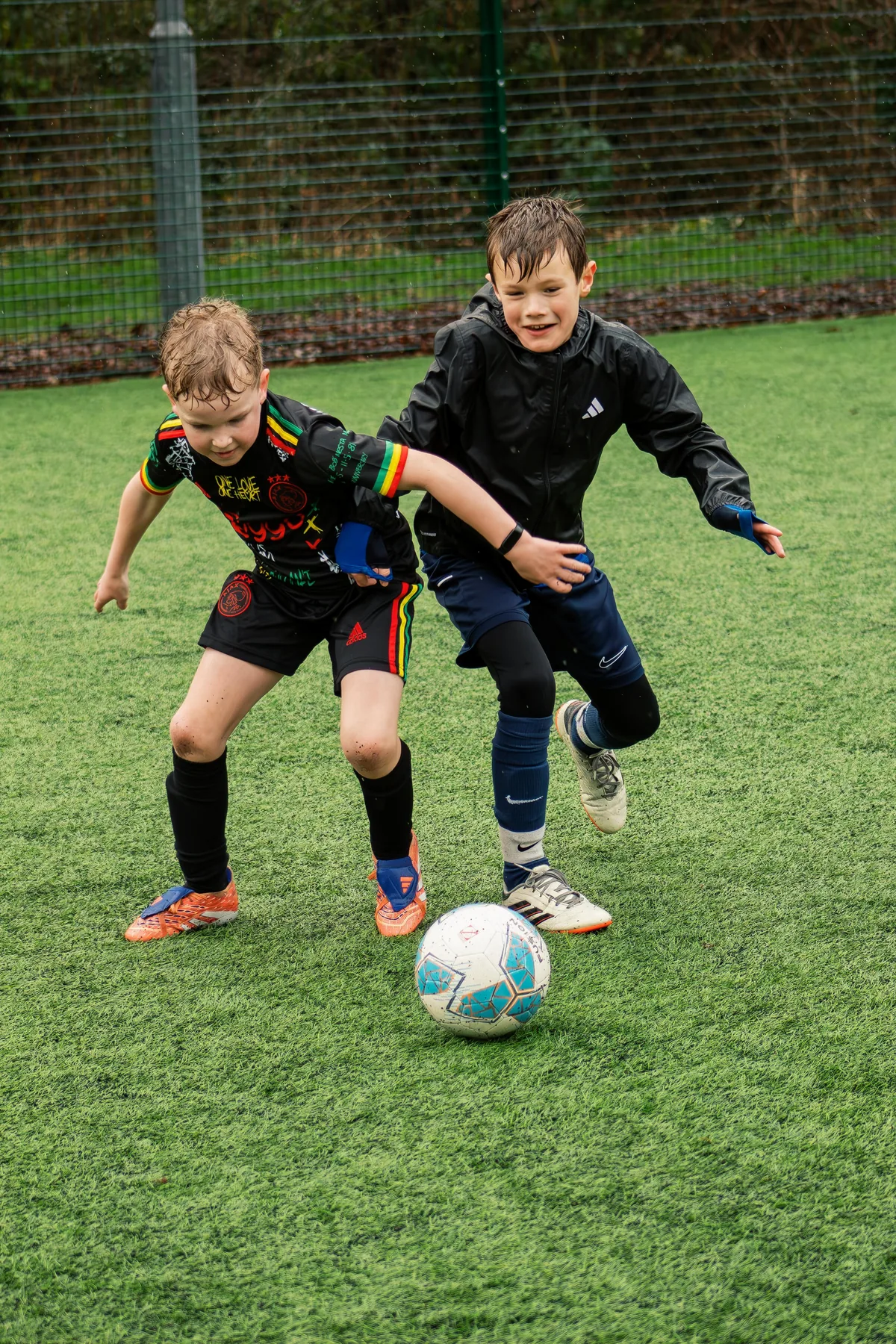 Players practising a competitive match scenario